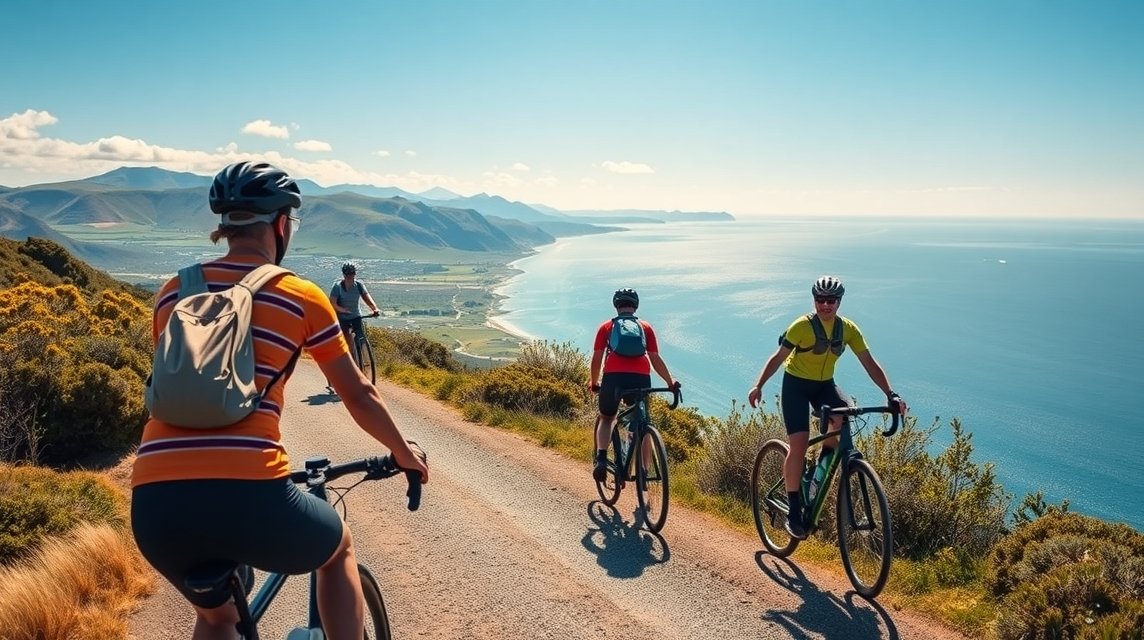Kerékpárosok a Salling-félsziget festői táján
