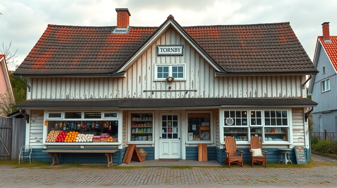 Tornby Régi Szatócsbolt Hirtshals közelében, Dánia