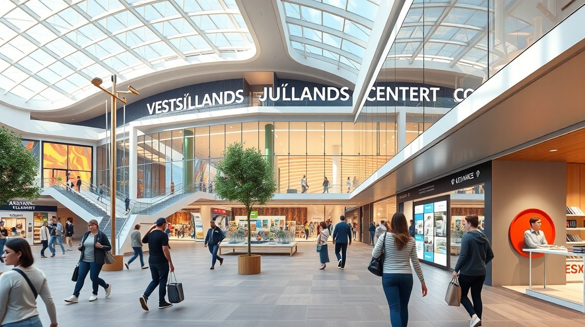 VestsjællandsCenter bevásárlóközpont belső nézet