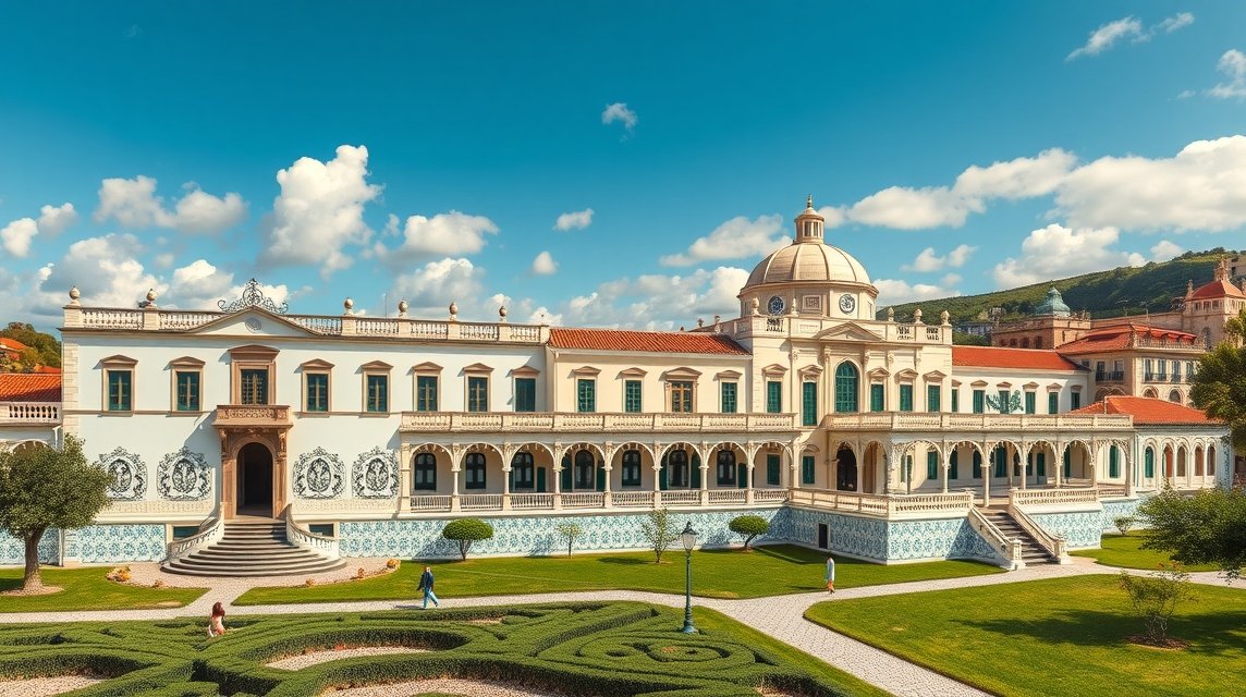 A Vista Alegre porcelángyár és múzeum külső nézete, Ílhavóban