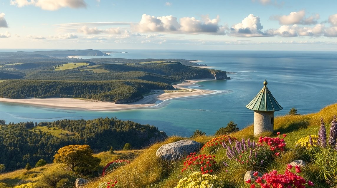 Gyönyörű kilátás a Hindsholm félszigetre, Kertemindében.