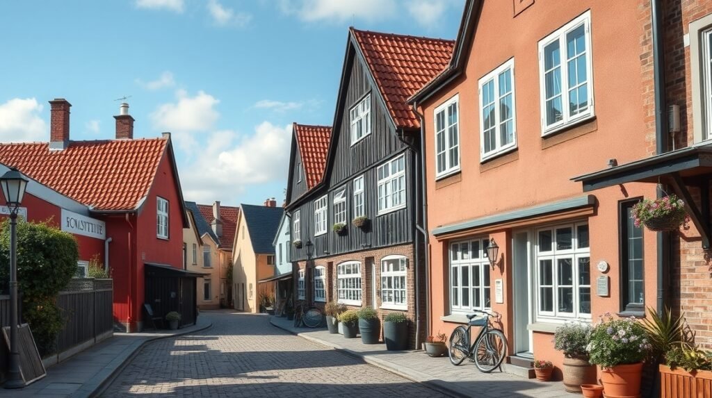 Brovst városrész, észak-jütlandi természeti szépségek és építészet.