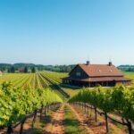 A Dyrehøj Vingård szőlőültetvénye Kalundborgban, Dánia