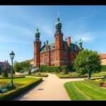 A Lerchenborg kastély és parkja Kalundborgban, Dánia