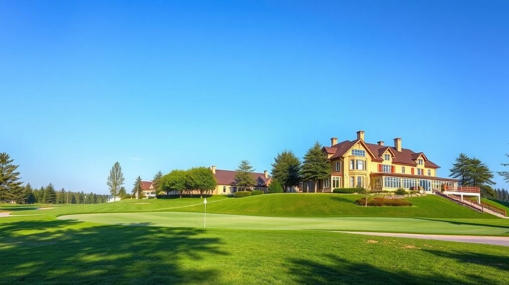 Great Northern golfpálya és spa épülete Kertemindében.