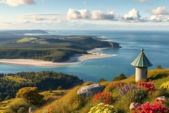 Gyönyörű kilátás a Hindsholm félszigetre, Kertemindében.