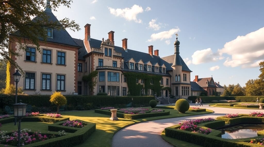 Scheelenborg uradalom történelmi kastélya Kertemindében