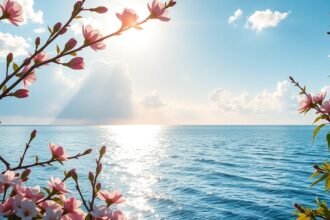 Kerteminde tengerparti táj naplementével és virágokkal