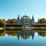 Frederiksborg kastély a tóparton, Hillerødban