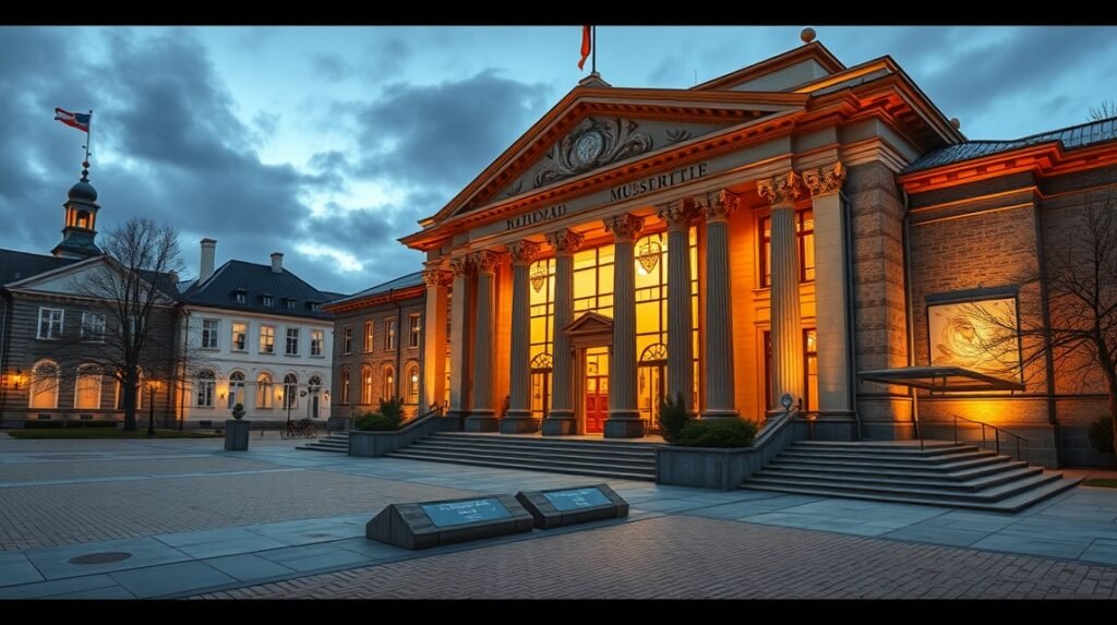 A Nemzeti Történeti Múzeum elegáns épülete Hillerődben.