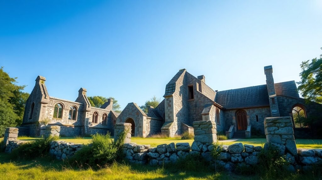Æbelholt kolostorromok Dánia Hillerød területén, nyugodt környezetben.
