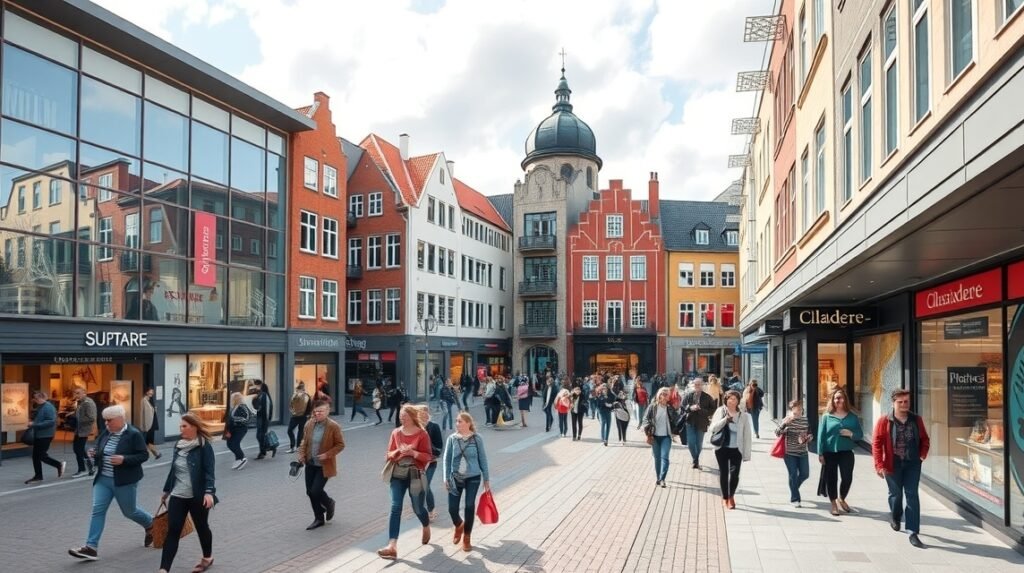 Vásárlás a Hillerød-i Slotsarkaderne központjában