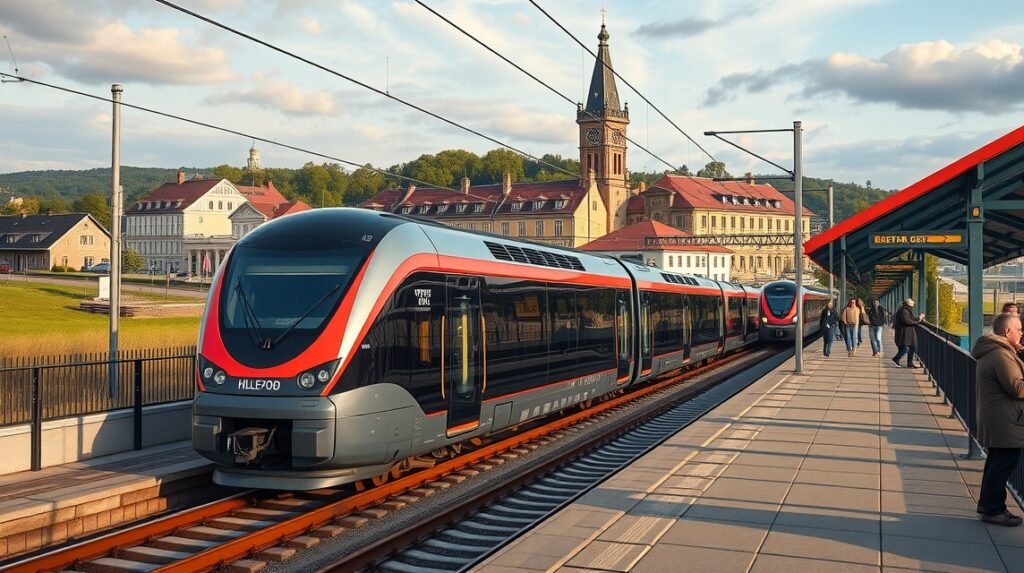 Modern S-tog vonat Hillerød állomásán, Dánia