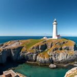 Hirtshals világítótorony és az Északi-tenger panorámája