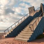 Hirtshals-i Lépcső (Trappen) a szabadban, tengerre néző kilátással