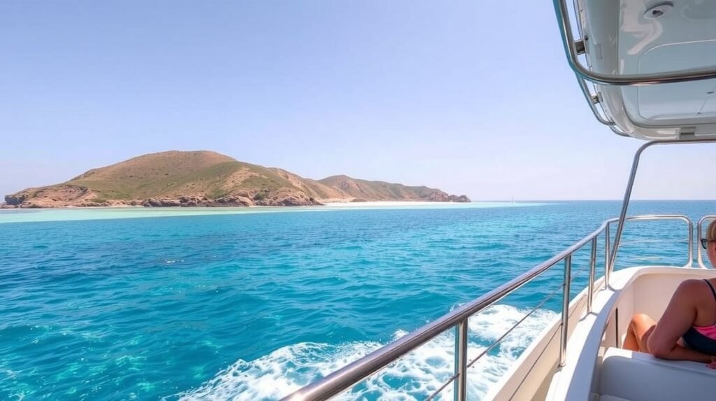 Hajókirándulás Ilha Deserta szigetére Faro közelében