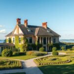 Henner Friiser háza Middelfartban, Dánia szépségével körülvéve.