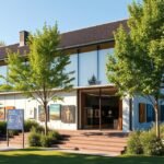 Grimmermosehuset galéria Middelfartban, kortárs művészet kiállítással.