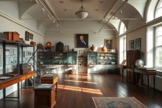 A Pszichiátriai Történeti Gyűjtemény belső tere, Middelfartban