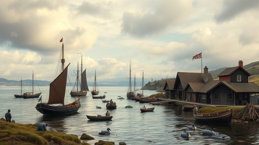 Hajók és kikötőházak a Middelfart kikötőjében, Dánia