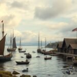 Hajók és kikötőházak a Middelfart kikötőjében, Dánia