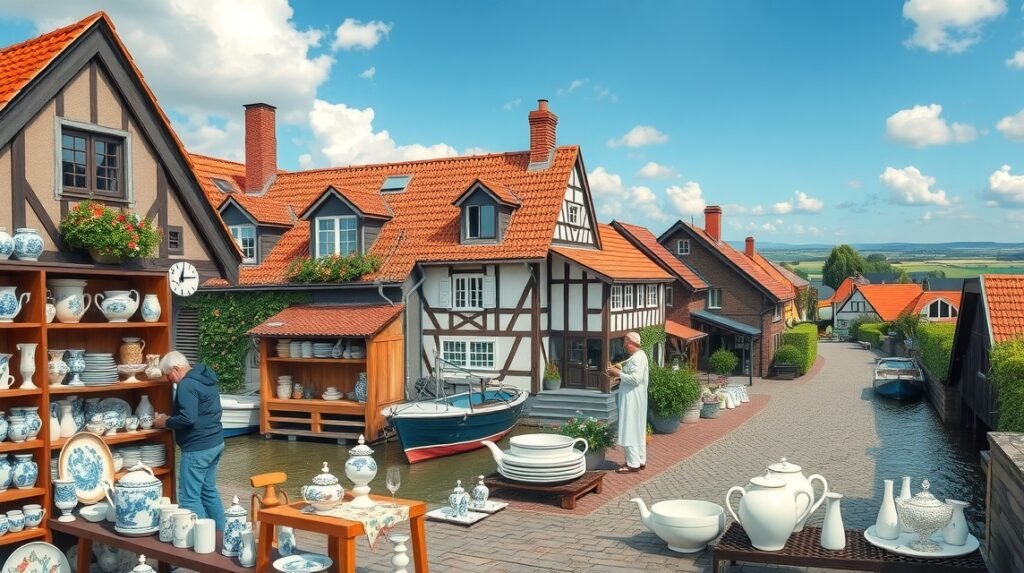 Middelfart kerámia és porcelán műhely egy festői városban