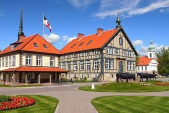 Møgeltønder városának történelmi épületei és parkja