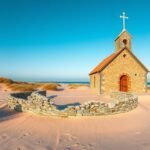 Eltemetett Templom Skagenben, tengerparti dűnék között