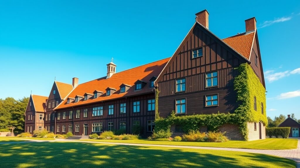 A Krabbesholm Højskole épülete Skive városában, Dánia