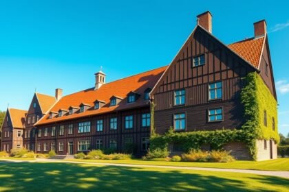 A Krabbesholm Højskole épülete Skive városában, Dánia