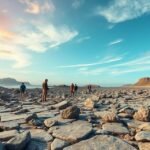 Fosszíliavadászat Dánia tengerpartján, Skive közelében