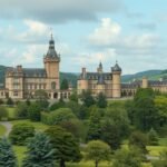 Kastély és park Skive táján, Dánia