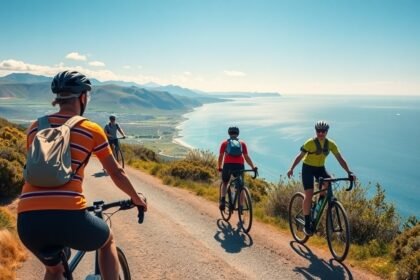 Kerékpárosok a Salling-félsziget festői táján