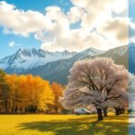 Őszi és téli táj Skive környékén, Dánia