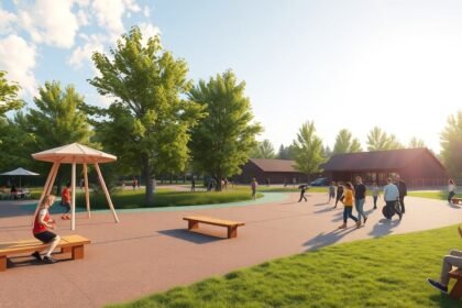 Gerlev Játékpark és Sportközpont tavaszi látkép sportos családi programokhoz