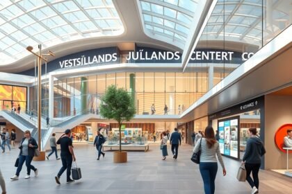 VestsjællandsCenter bevásárlóközpont belső nézet