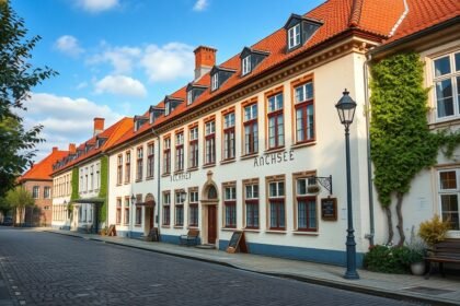 A Hans Christian Andersen latin iskolája Slagelse városában.