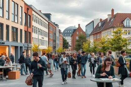 Slagelse diákélet: hallgatók a város pezsgő utcáin