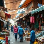 Mokolo Piac, Yaoundé - Élénk fűszerek és kézműves portékák a piacon.