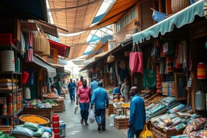 Mokolo Piac, Yaoundé - Élénk fűszerek és kézműves portékák a piacon.