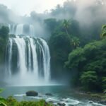 Kienké vízesés, Kribi csodálatos trópusi tája