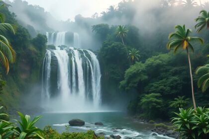 Kienké vízesés, Kribi csodálatos trópusi tája
