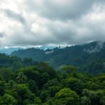 Buja esőerdő a Kamerun közelében, Debundscha vidéke