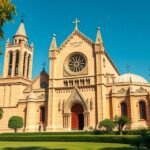 A Szent Család Katedrális impozáns építészete Bertouában