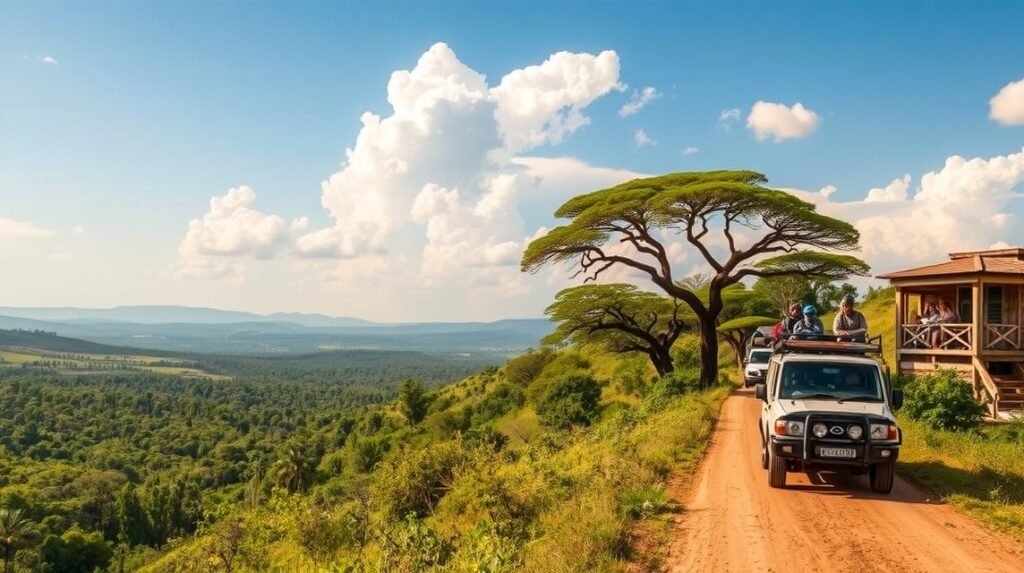 Bertoua, Kamerun - Kirándulás a Dja Faunal Reserve felé