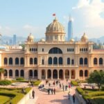 Kormányzói Palota Bertouában, gyönyörű koloniál stílusban