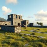 Német gyarmati erőd romjai Tibatiban, Kamerunban