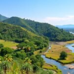 Tibati tájak a Mbam Djerem Nemzeti Park peremén