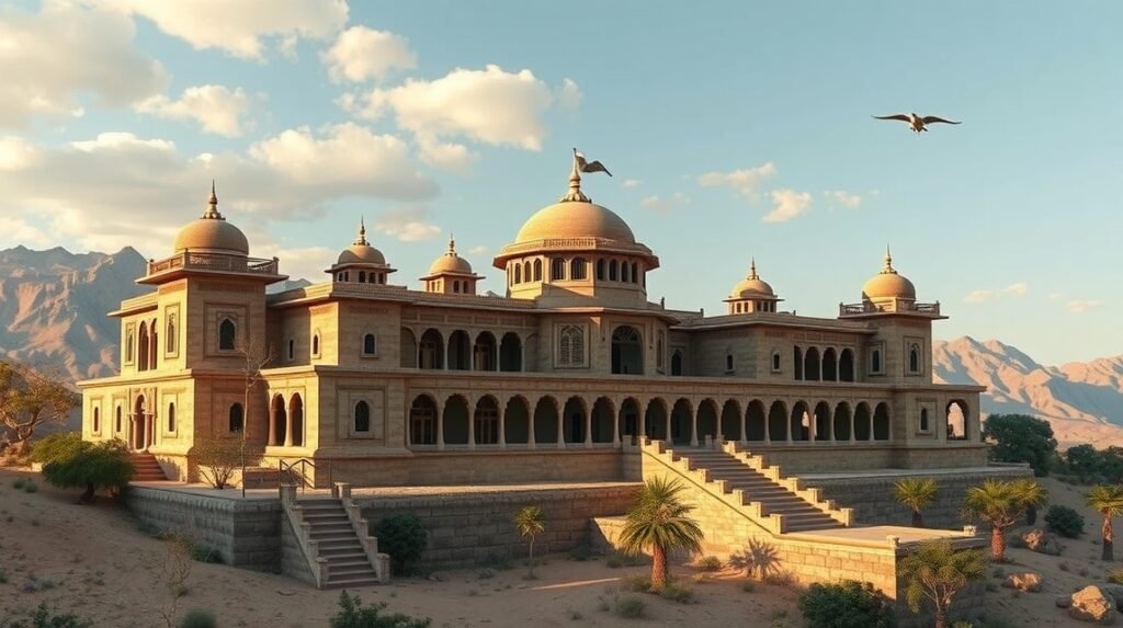 A Tibati Lamidátus hagyományos uralkodói palota gyönyörű építészete