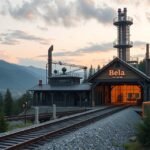 Bélabo kőolajvezeték állomása és tája